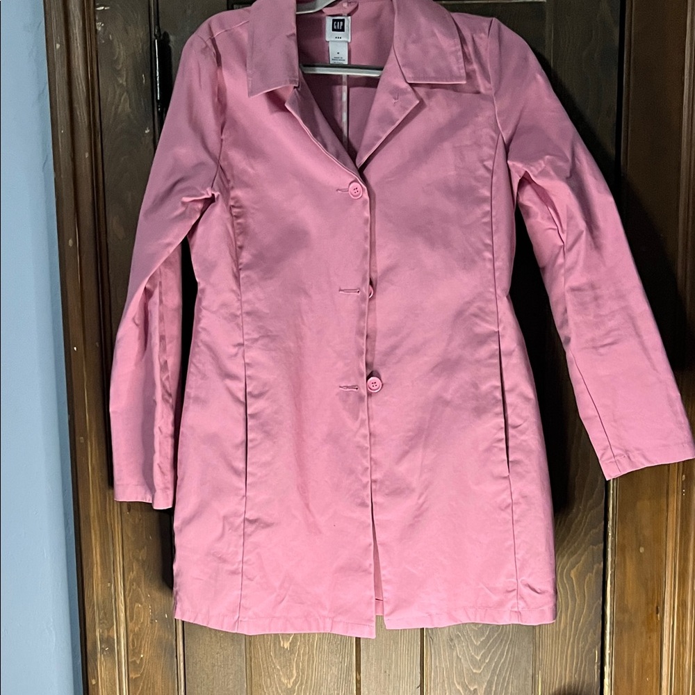 Vintage GAP Pink Cotton trench jacket